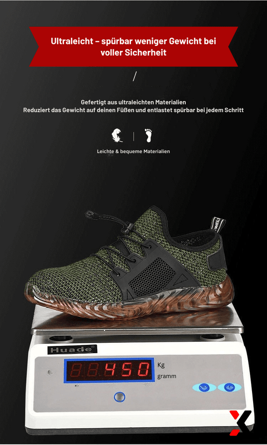 TGX37 – Atmungsaktive Damen & Herren S1P Sicherheitssneaker mit Stahlkappe - TigleX