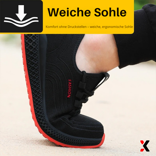 TGX36 WorkFit Leichter Arbeitssneaker mit Stahlkappe & Durchtrittschutz - SAFETY SHOES