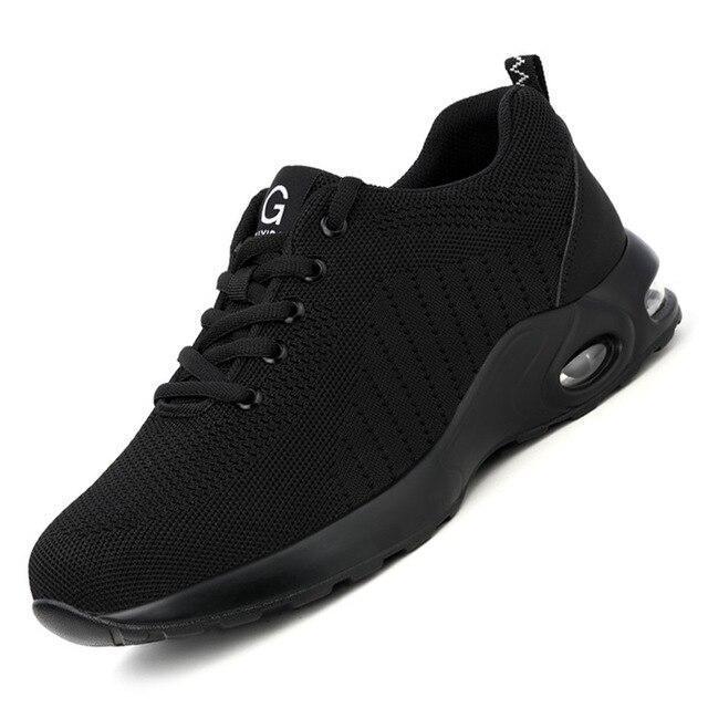 TGX35 Sicherheitsschuhe Herren Black Stahlkappe & Kevlar-Sohle - SAFETY SHOES