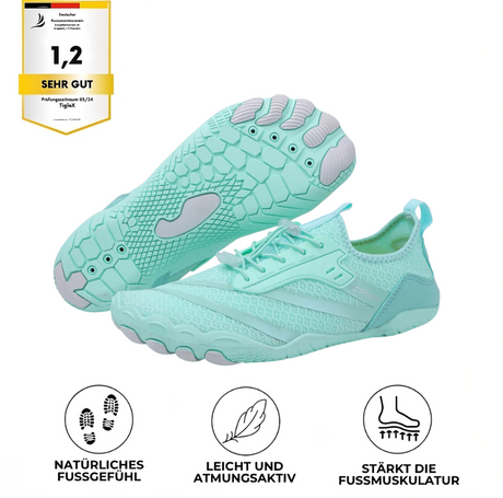PureStep – Orthopädischer Barfußschuh, gesund, atmungsaktiv, wasserfest, rutschfest – ideal für Workout, Spaziergang, Wandern und Laufen – Unisex