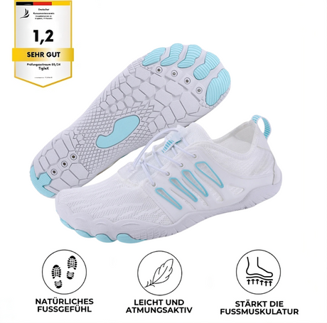 OrthoStep – Orthopädischer Barfußschuh, gesund, atmungsaktiv, wasserfest, rutschfest – ideal für Spaziergang, Wandern und Laufen – Unisex