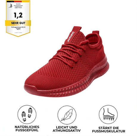 Barfußschuhe Rot – leichte & flexible Orthopädie-Schuhe für schmerzfreies Gehen
