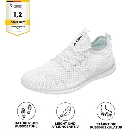 Barfußschuhe Weiß – orthopädische Alltagsschuhe Unisex, atmungsaktiv & komfortabel