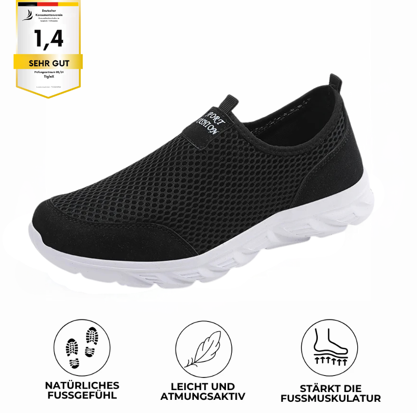 RehaFit Vital Slip-On – Orthopädischer Schuh, schmerzlindernd, atmungsaktiv, rutschfest – Alltag – Unisex