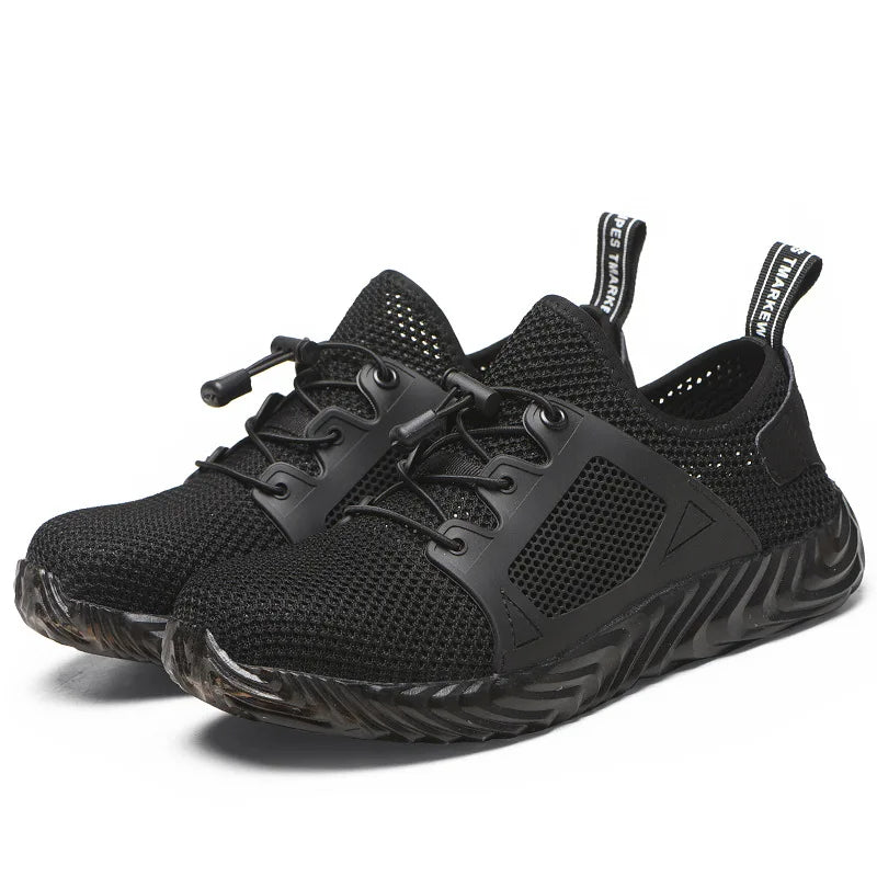 TGX37 Atmungsaktive Herren Stahlkappen Sneaker mit Flymesh & Rutschfester Sohle - SAFETY SHOES