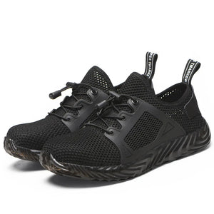 TGX37 Atmungsaktive Herren Stahlkappen Sneaker mit Flymesh & Rutschfester Sohle - SAFETY SHOES