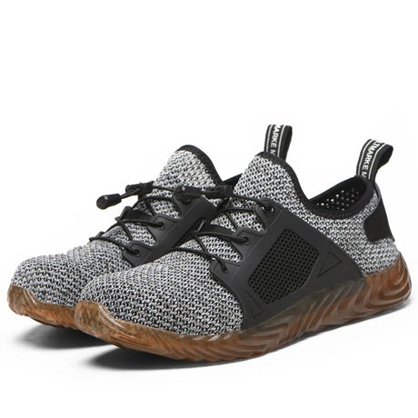 TGX37 Atmungsaktive Herren Stahlkappen Sneaker mit Flymesh & Rutschfester Sohle - SAFETY SHOES