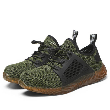 TGX37 Atmungsaktive Herren Stahlkappen Sneaker mit Flymesh & Rutschfester Sohle - SAFETY SHOES