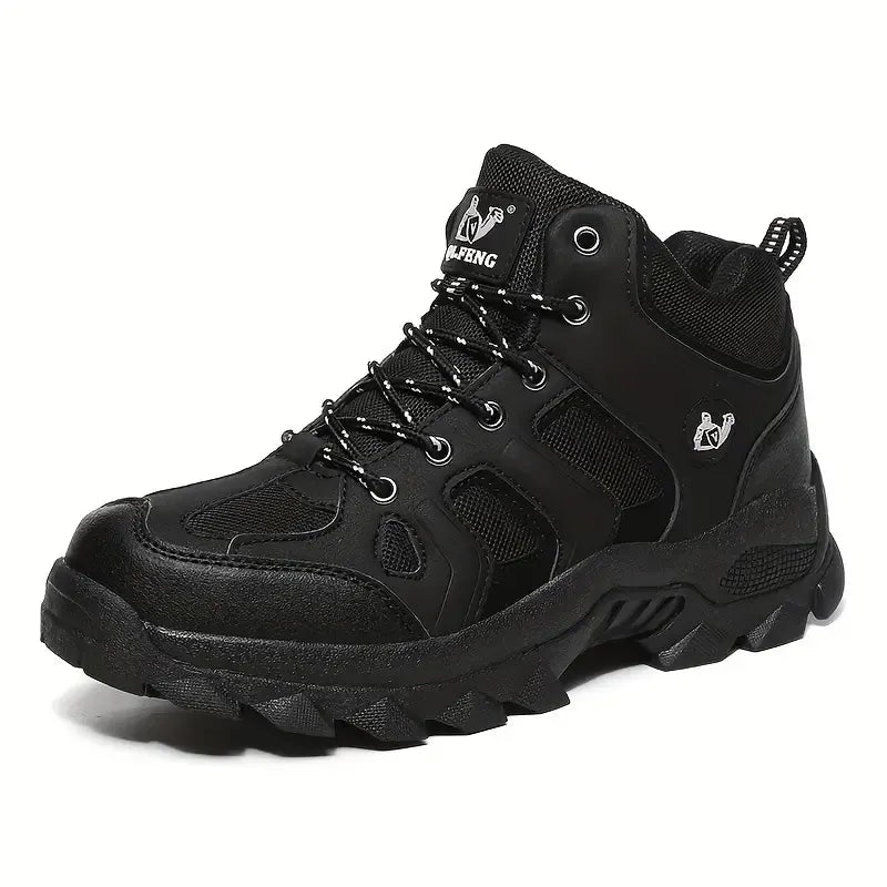 Schwarze TigleX Explorer Allterrain Wanderschuhe mit ergonomischer Passform, atmungsaktivem Material und rutschfester, robuster Sohle – optimal für Damen und Herren, die Wert auf Komfort, Stabilität und sicheren Halt bei Outdoor-Aktivitäten, Wanderungen und Trekking legen.