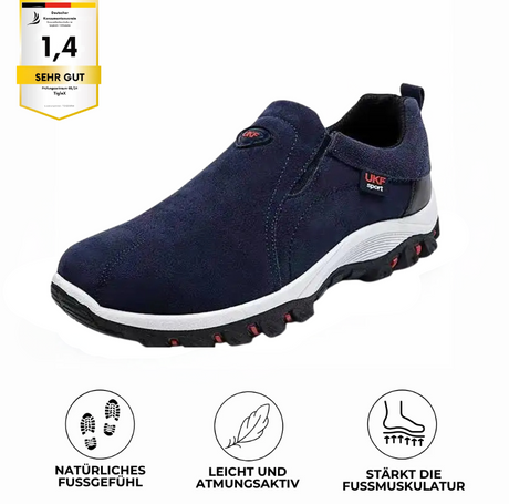 Orthopädischer Entlastungsschuh TigleX MedStep in Dunkelblau – ergonomisch, mit Antischmerz-Sohle und breiter Zehenbox für schmerzfreies Gehen.