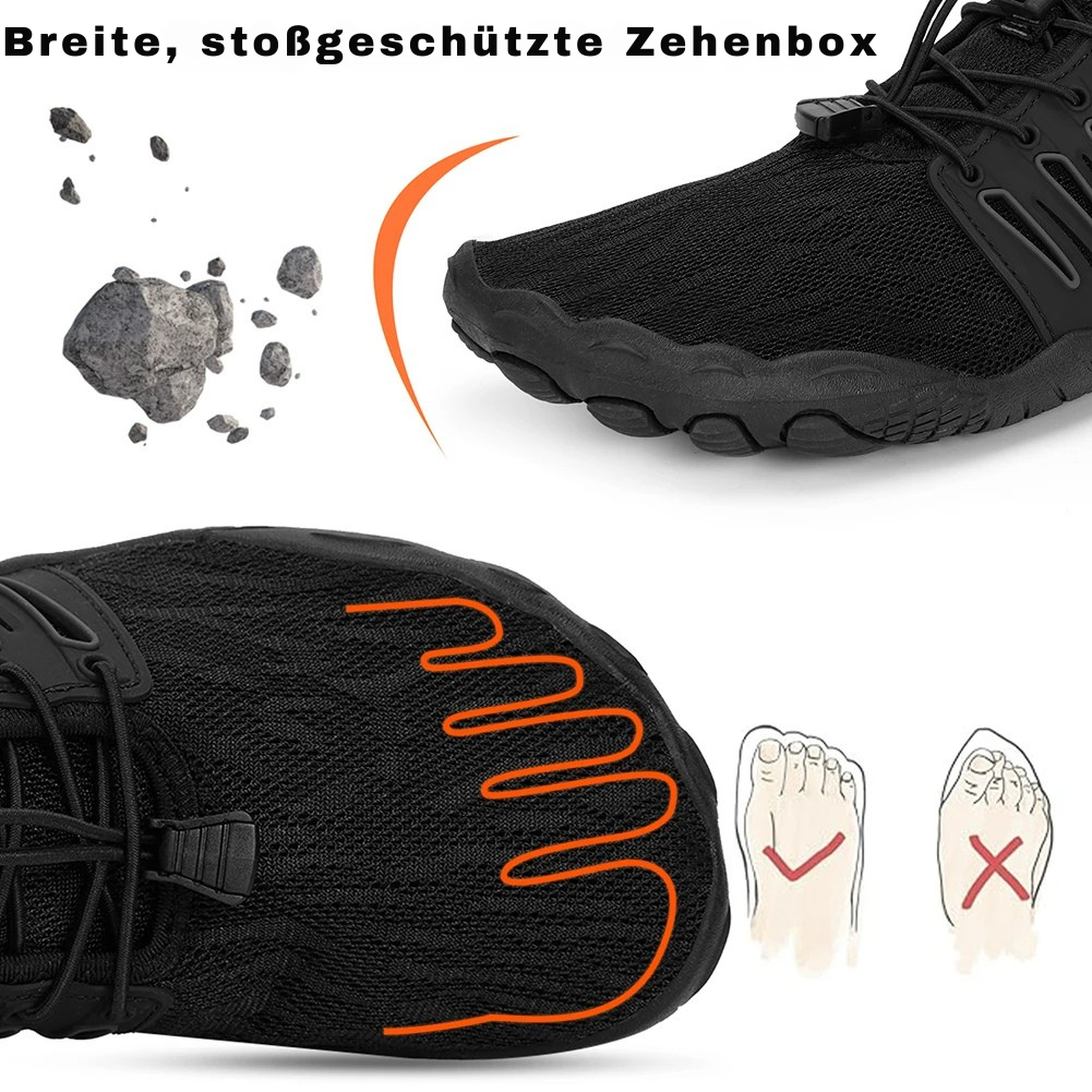 OrthoStep – Orthopädischer Barfußschuh, gesund, atmungsaktiv, wasserfest, rutschfest – ideal für Spaziergang, Wandern und Laufen – Unisex