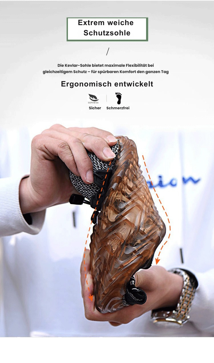 TGX37 Atmungsaktive Herren Stahlkappen Sneaker mit Flymesh & Rutschfester Sohle - SAFETY SHOES