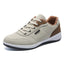 Orthopädischer Alltagsschuh in Beige mit braunem Detail – leicht, gelenkschonend und ausgestattet mit einer Antischmerz-Sohle für empfindliche Füße.