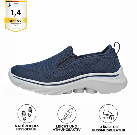 RehaFit Slip-On – Orthopädischer, schmerzlindernder Schuh, atmungsaktiv, wasserfest, rutschfest – perfekt für Reha, Therapie, Sport und Alltag – Unisex
