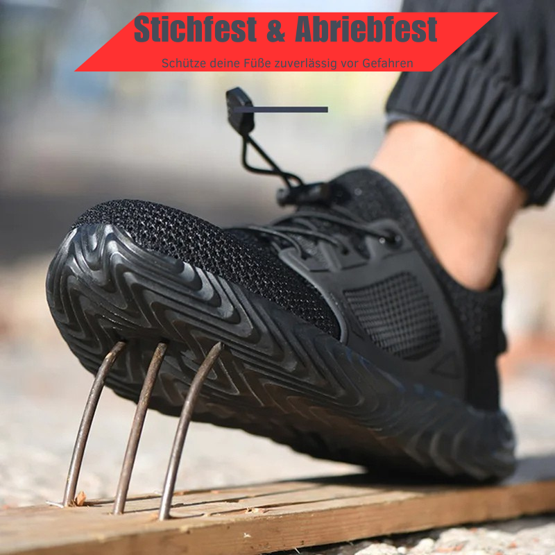 TGX37 Atmungsaktive Herren Stahlkappen Sneaker mit Flymesh & Rutschfester Sohle - SAFETY SHOES