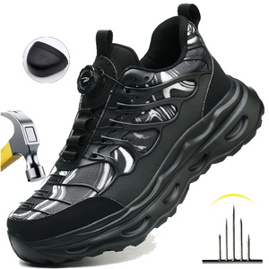 TGX-W35 Unisex-Schuhe mit verstärkter Laufsohle, Stahlkappe und Dämpfungselement